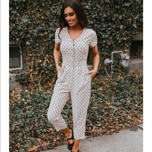 Polka dot jumpsuit NWT